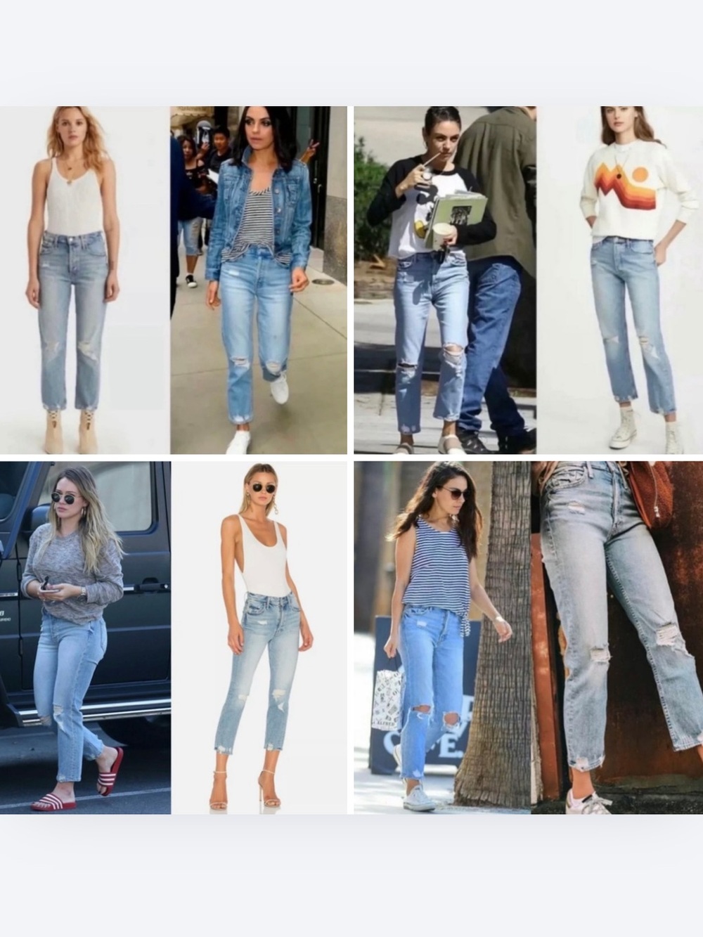 MOTHER Superior The Tomcat Confession Distressed Straight Leg Crop Jeans 24 - Picture 4 of 16